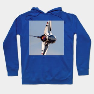 Thunderbird F-16C Afterburner Close-Up Hoodie